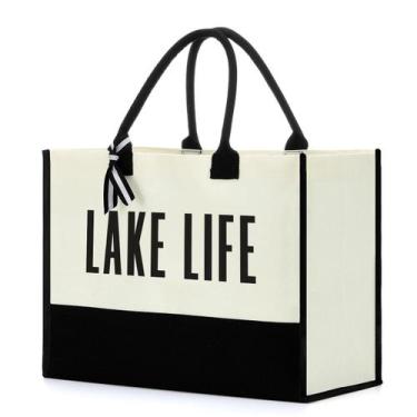 Imagem de Sacola Forbidden Paper Travel Lake House 43x20x32cm