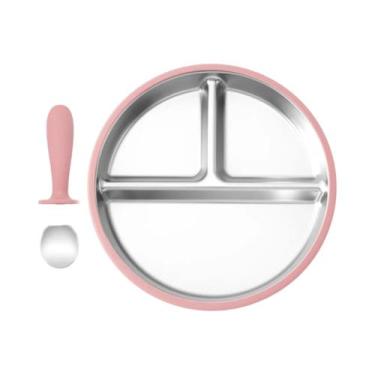Imagem de Conjunto De Tigelas Para Alimentação De Bebês 3 Peças: Prato De Aço In