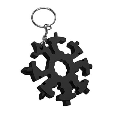 Imagem de Ferramenta Múltipla Snowflake 20 em 1 com Chaveiro Kit de Chave Fenda e Inglesa Multifuncional Manual Portátil DIY para Viagem Acampamento Aventura