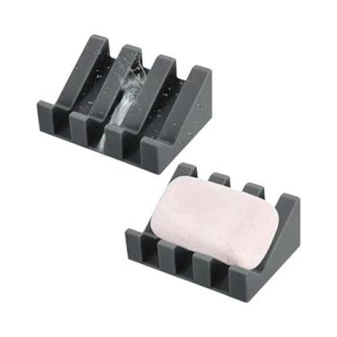 Imagem de Suporte De Sabonete Retangular De Silicone Com Design De Cascata E Dre