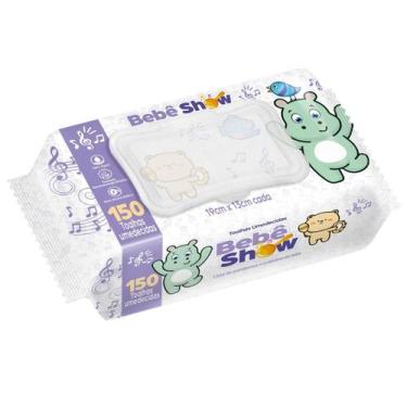 Imagem de Lenço Umedecido Bebê Show Higiene Bebê Sem Alcool com 150 Unidades