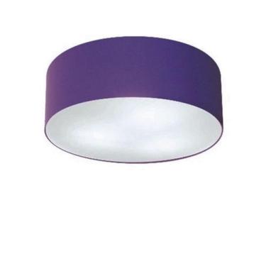 Imagem de Plafon Para Sala de TV Cilíndrico TV-3005 Cúpula Cor Roxo - Lustres Vi