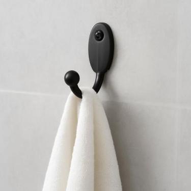 Imagem de Kit 4 Cabide Gancho Simples - Pequeno - CABIDE ZAMAC, Preto