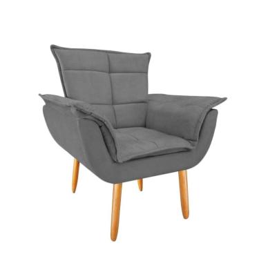 Imagem de Poltrona Opala Suede Grafite