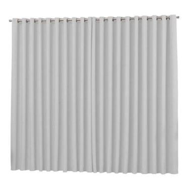 Imagem de Cortina Quarto Sala Tecido Blackout Branco 6,00X2,80