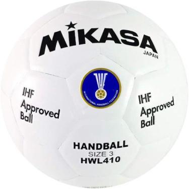 Imagem de Bola de Handebol HWL410 Branca Padrão IHF Mikasa