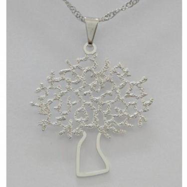 Imagem de Colar Gargantilha Árvore da Vida 30mm - Prateado - Sunshine Cristais