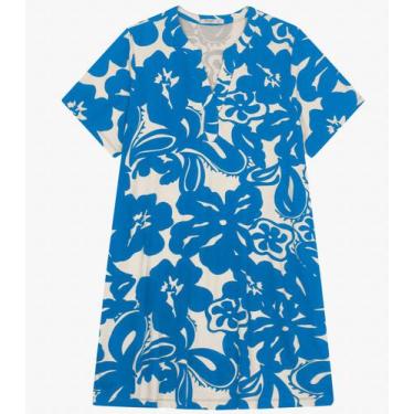 Imagem de Vestido Curto Feminino Plus Size Secret Glam Azul, Plus G3, Azul