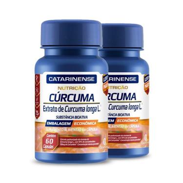 Imagem de Kit 2 Cúrcuma 130mg Catarinense 60 Cápsulas
