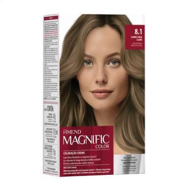 Imagem de Tinta de Cabelo Amend Magnific Color 8.1 Louro Cinza Claro