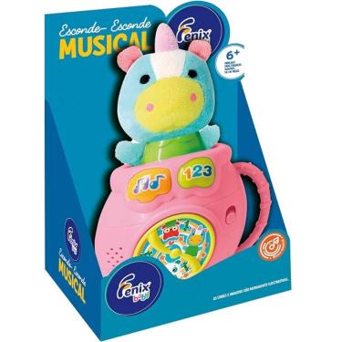 Imagem de Brinquedo Musical Esconde Esconde Unicornio Fenix