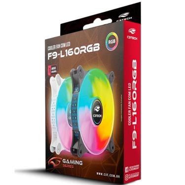 Imagem de Cooler FAN F9-L160WH RGB 12CM C3TECH Gaming