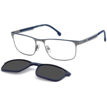 Imagem de Óculos de Sol Carrera 8921 Clip On V6D 5719 Cinza Masculino - Cinza - Masculino - Único-Masculino