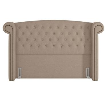 Imagem de Cabeceira Cama Box Casal King 195cm Provença P02 Linho Bege - Mpozenato