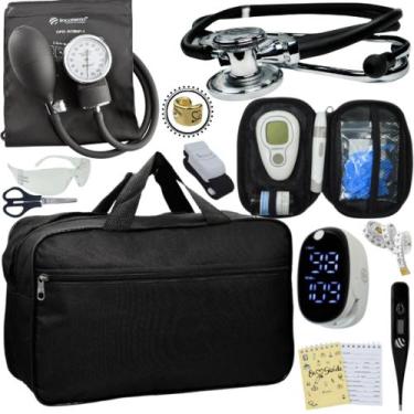 Imagem de Kit Enfermagem Premium Basico - Love Saude, PRETO INCOTERM