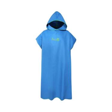 Imagem de Poncho De Surf Adulto Em Microfibra Com Capuz, Toalha De Troca, Manta 