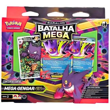 Imagem de Pokémon Baralho Batalha Mega Diancie Mega Gengar Ex Copag
