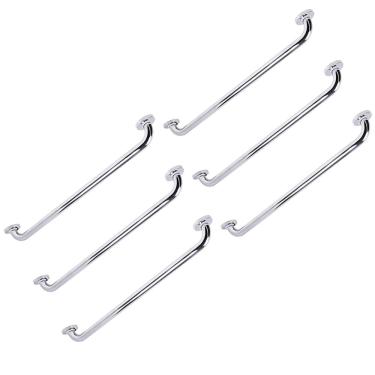 Imagem de Barra de Apoio Alca 80cm kit 6 Uni Acessibilidade Cadeirante Idoso Deficiente Box Banheiro Seguranca Corrimao Corredor