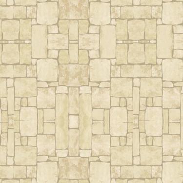 Imagem de Papel De Parede Pedra Tijolos Irregulares Tons Claro Adesivo