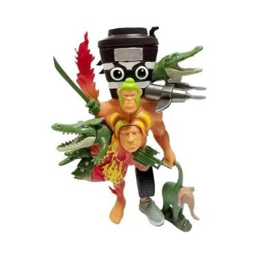Imagem de Figura De Ação Monster Fusion Edition Italian Brainrot Tung Tung Tung 