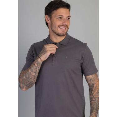 Imagem de Camisa Polo Pima - RED FEATHER, GG, Chumbo