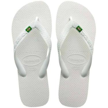 Imagem de Chinelo Havaianas Brasil - Unissex - Branco - 3334, Branco, 33/34