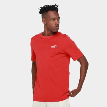 Imagem de Camiseta Puma Small n. 1 Logo Masculina, Vermelho, G