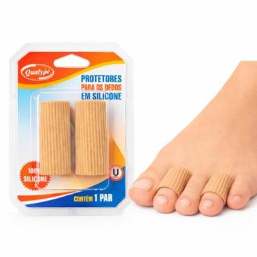 Imagem de QUALYPÉ Tubo Protetor Para Dedos Revestido Branco Único