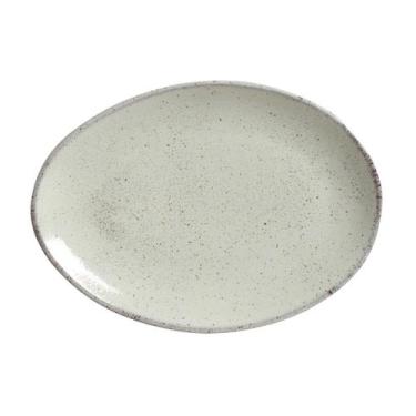 Imagem de CONJUNTO C/ 6 PRATOS DE SOBREMESA OVAL ORGÂNICO PISTACHE Ø 22,5x2,5 CM