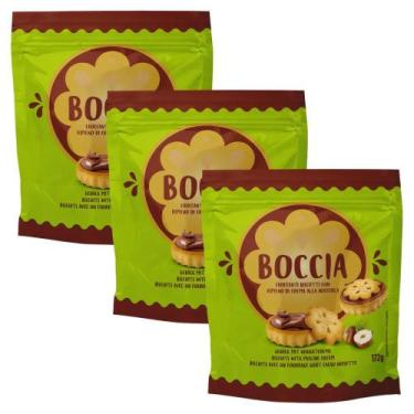 Imagem de Kit 3 Pacotes Biscoito Importado Boccia Griesson 172g  Alemão com Rech