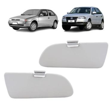 Imagem de Par Quebra Sol Cinza Fixo Volkswagen Gol G2/g3/g4 1995 a 2008 Newtec N