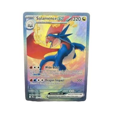 Imagem de Cartas PTCG Psyduck Salamence Crobat Mewtwo DIY EN - Jogo Clássico Fei