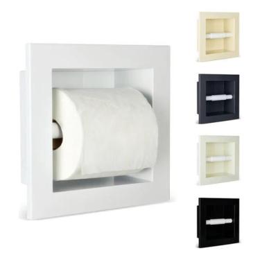Imagem de Suporte Porta Papel Higienico De Parede Papeleira Embutir Co - Congrat