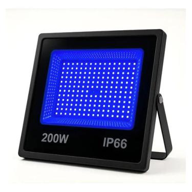 Imagem de Refletor Holofote 200w Led Azul Piscina Decoração Cor da car - Congrat
