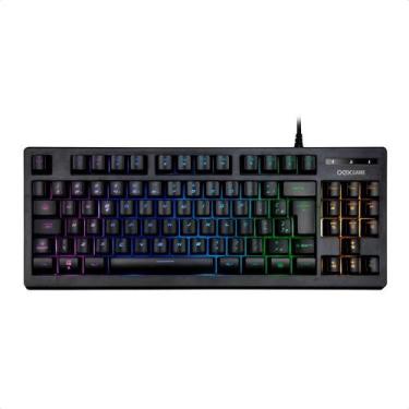 Imagem de Teclado Gamer Membrana Cobby Rainbow OEX Game Tc206 Preto