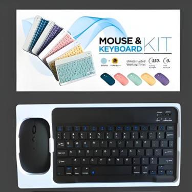 Imagem de Teclado Sem Fio ABNT 1 + Mouse Bluetooth  PT-BR com Ç  Compatível Wind