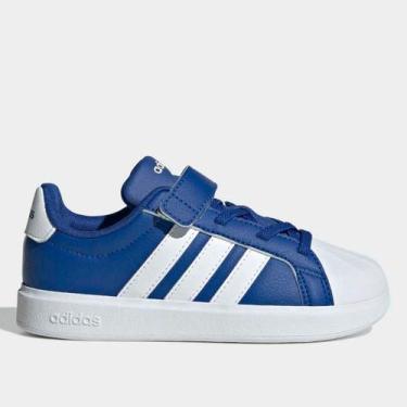 Imagem de Tenis Infantil Adidas Streettalk, Azul, Branco, 30