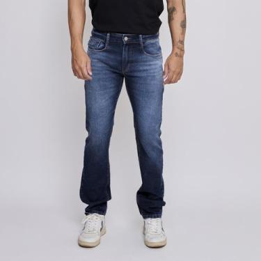 Imagem de Calça Jeans Masculina Slim André DOCT, 48, Indigo escuro