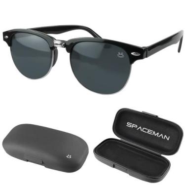 Imagem de oculos sol proteção uv social vintage praia masculino + case verão mar