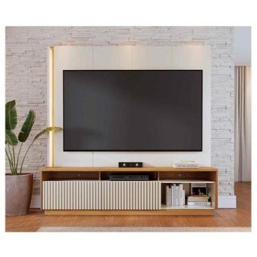 Imagem de Estante Home Theater Ambiente Jordão Off White Freijó - Colibri - COLI