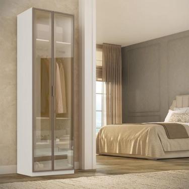 Imagem de Guarda Roupa Modular 2 Portas Reflecta com Gavetas 90cm Altezza Belmax