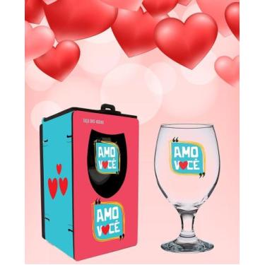 Imagem de Taça vidro cerveja 400 ml  com caixa hdf - Fagulha