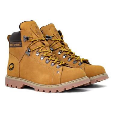 Imagem de Bota Casual Masculina West Coast WC 08 Couro Nobuck Conforto Cadarço C