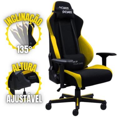 Imagem de Cadeira Gamer Escritório Rosa Mad Racer V8 Turbo Pcyes Com Inclinação 