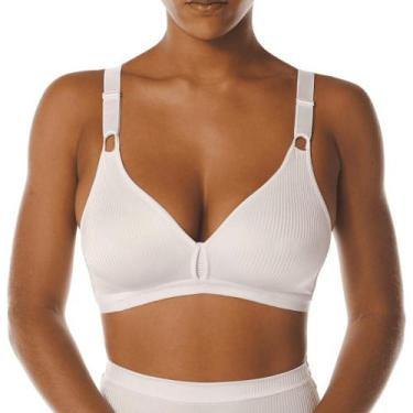 Imagem de Sutiã DeMillus Olimpo Bourbon 61196, Branco, 50