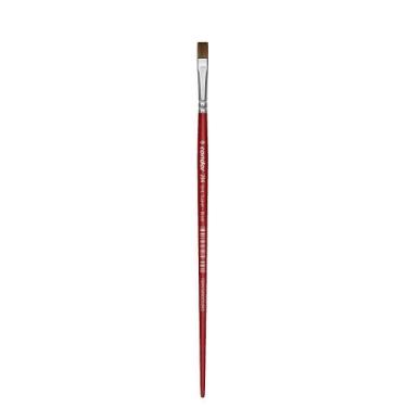 Imagem de Pincel Chato Sintética Cabo Longo Vermelho 284 Condor, 8