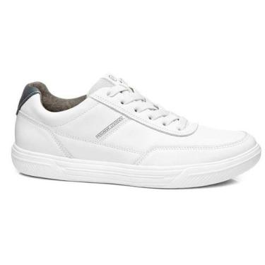 Imagem de Sapatênis Branco Pegada 110410 Masculino, Branco, 40