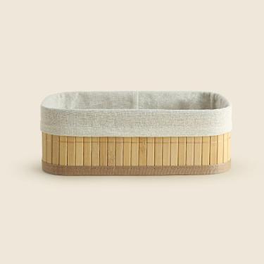 Imagem de Cesto Nature Retangular Bambu 14x8cm - A\CASA