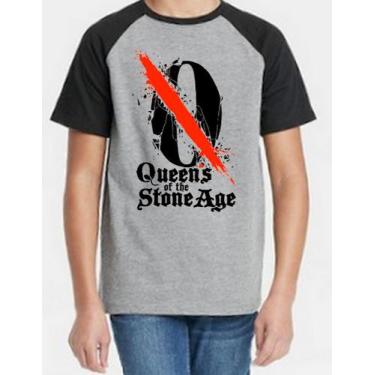 Imagem de Camiseta Infantil Queens Of The Stone Age, Cinza / 12
