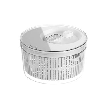 Imagem de Secador de Saladas Clear Fresh 5,5L com Tampa Organizador para Folhas Livre de BPA Ou